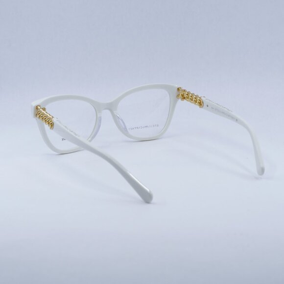 🕶️ New Stella McCartney SC50005I 025 Eyeglasses - White/Gold Frame 53mm - Picture 5 of 10